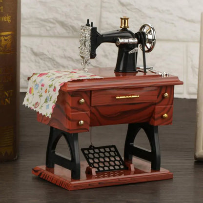 Antique Sewing Machine Melody Box