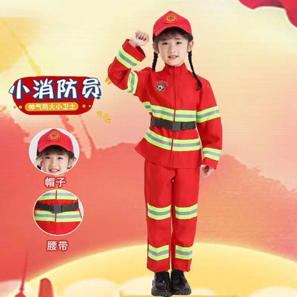 Youth Firefighter Play Costume Kit