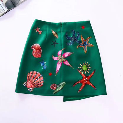 Women's Sea Shells Short Skirt