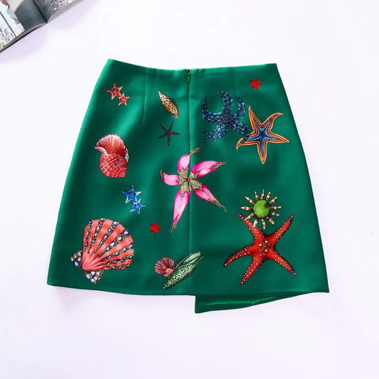 Women's Sea Shells Short Skirt