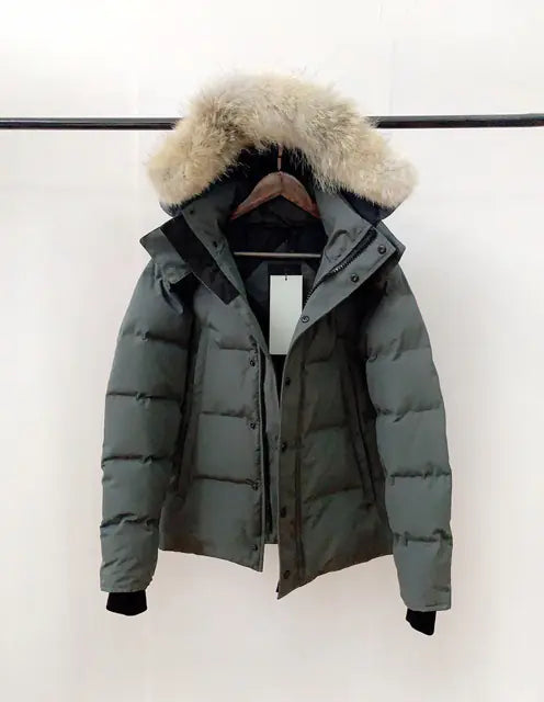 Canadian Style Warm White Goose Down Jacket (Autumn/Winter)