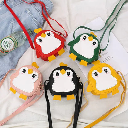 Cartoon Penguin Shoulder Bag for Kids