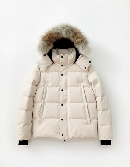 Canadian Style Warm White Goose Down Jacket (Autumn/Winter)
