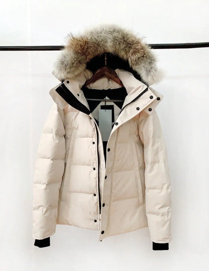 Canadian Style Warm White Goose Down Jacket (Autumn/Winter)