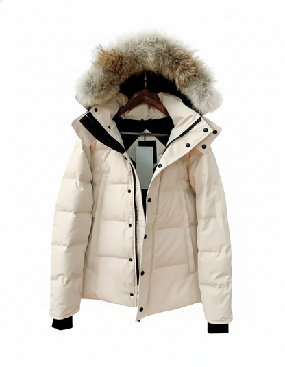 Canadian Style Warm White Goose Down Jacket (Autumn/Winter)