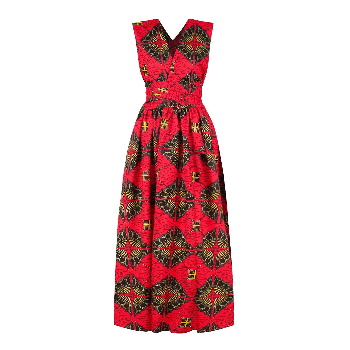 Women's Vintage Casual African Dress