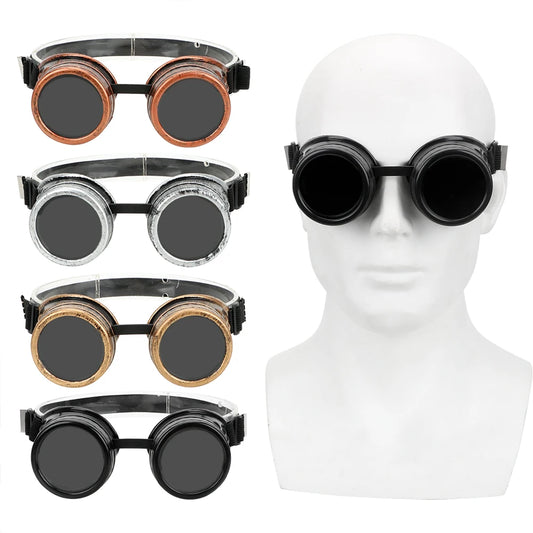 Retro Adjustable Windproof Steampunk Glasses