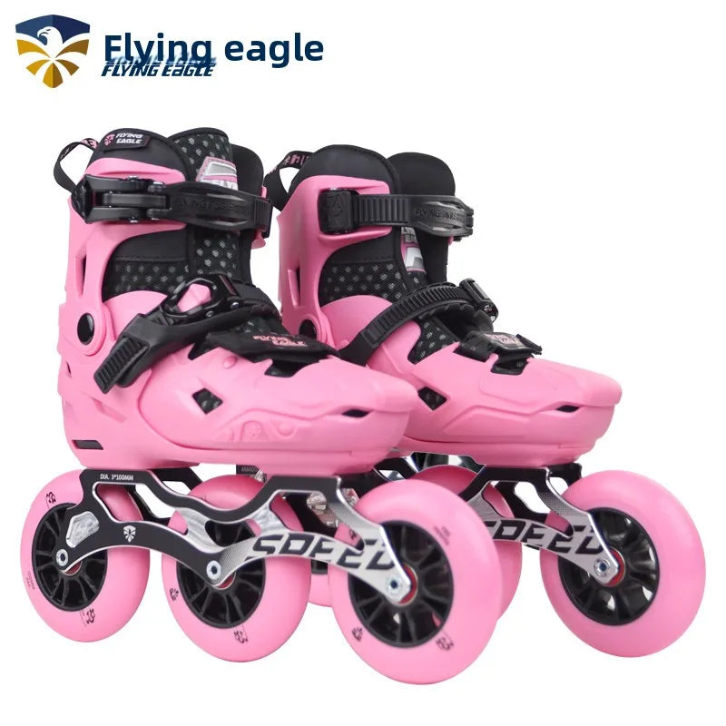 Children's Flying Eagle  Big Three-Wheel Speed Skating Training & Leisure Street Roller Skates