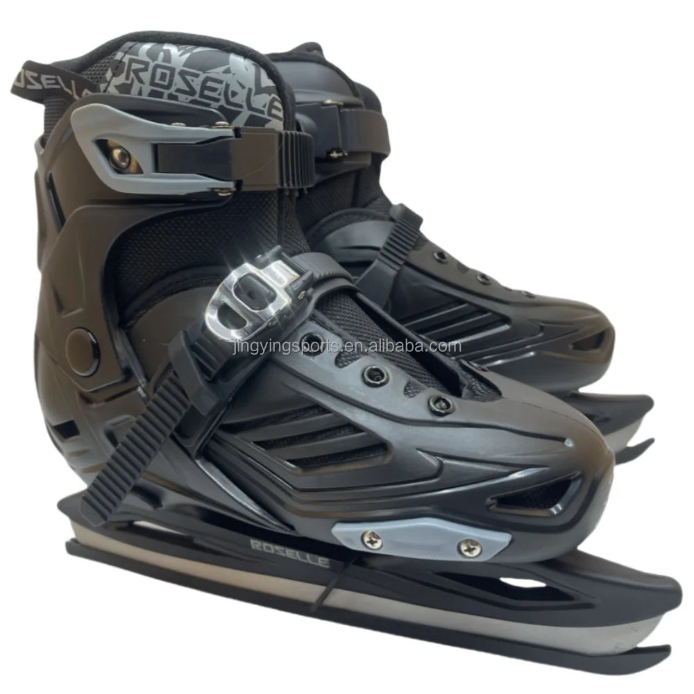 Kids Ice Skates with Hard Shell, Fashionable Ice Hockey Skates for Boys & Girls