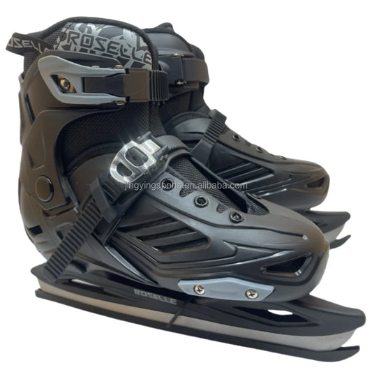 Kids Ice Skates with Hard Shell, Fashionable Ice Hockey Skates for Boys & Girls