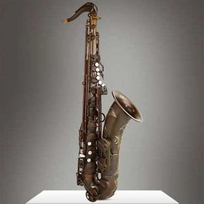 Professional B Flat Antique Copper Tenor Saxophone