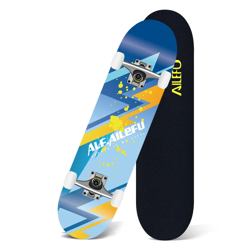 31" Maple Butterfly Skateboard, 7-Ply Canadian Wood Cruiser for Teens & Adults