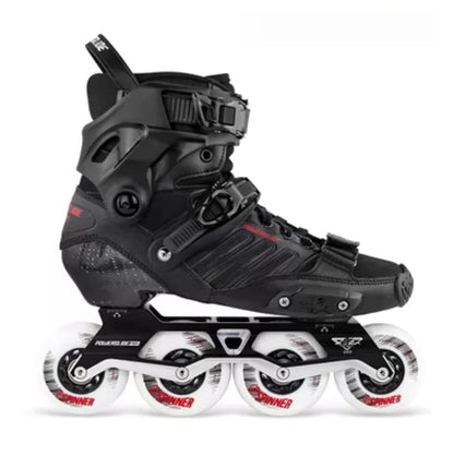 Flying Tiger POWERSLIDE EVO Carbon Fiber Inline Skates – Professional Freestyle Roller Blades for Advanced Skaters