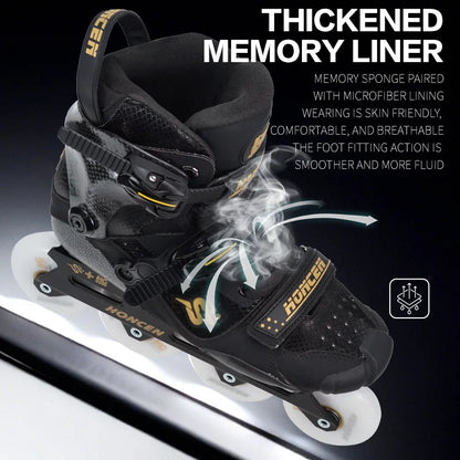 Carbon Fiber Inline Skates for Adults – Professional Freestyle, Aggressive Roller Skates