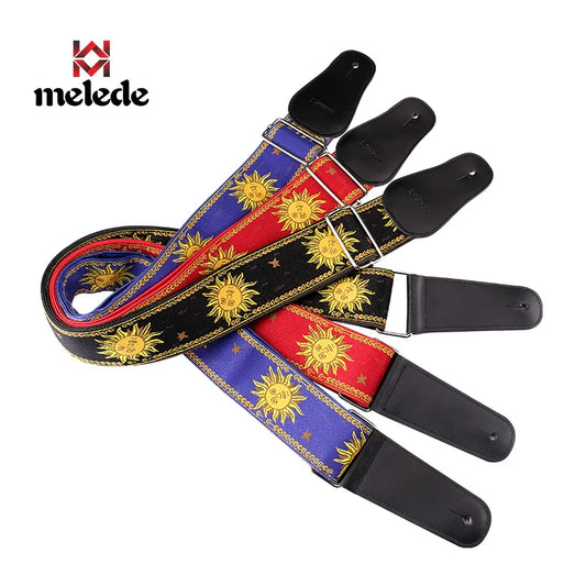 Unique Sun Flower Bass Wide Guitar Strap