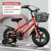Children's Bicycle for Ages 12-14 with Training Wheels Front Basket 12-Inch Wheel No Gears