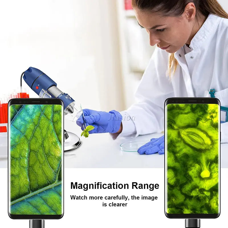 Micro View Camera Magnifier Handheld Mini Magnifier | 2K HD 2560x1440P USB Digital Microscope 40X ...