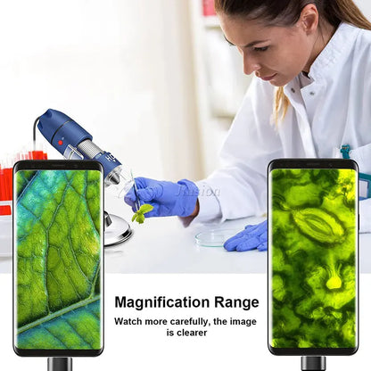 Handheld Mini Magnifier  | 2K HD 2560x1440P USB Digital Microscope 40X to 1000X Endoscope Camera for Android Phone Wins Mac Linux