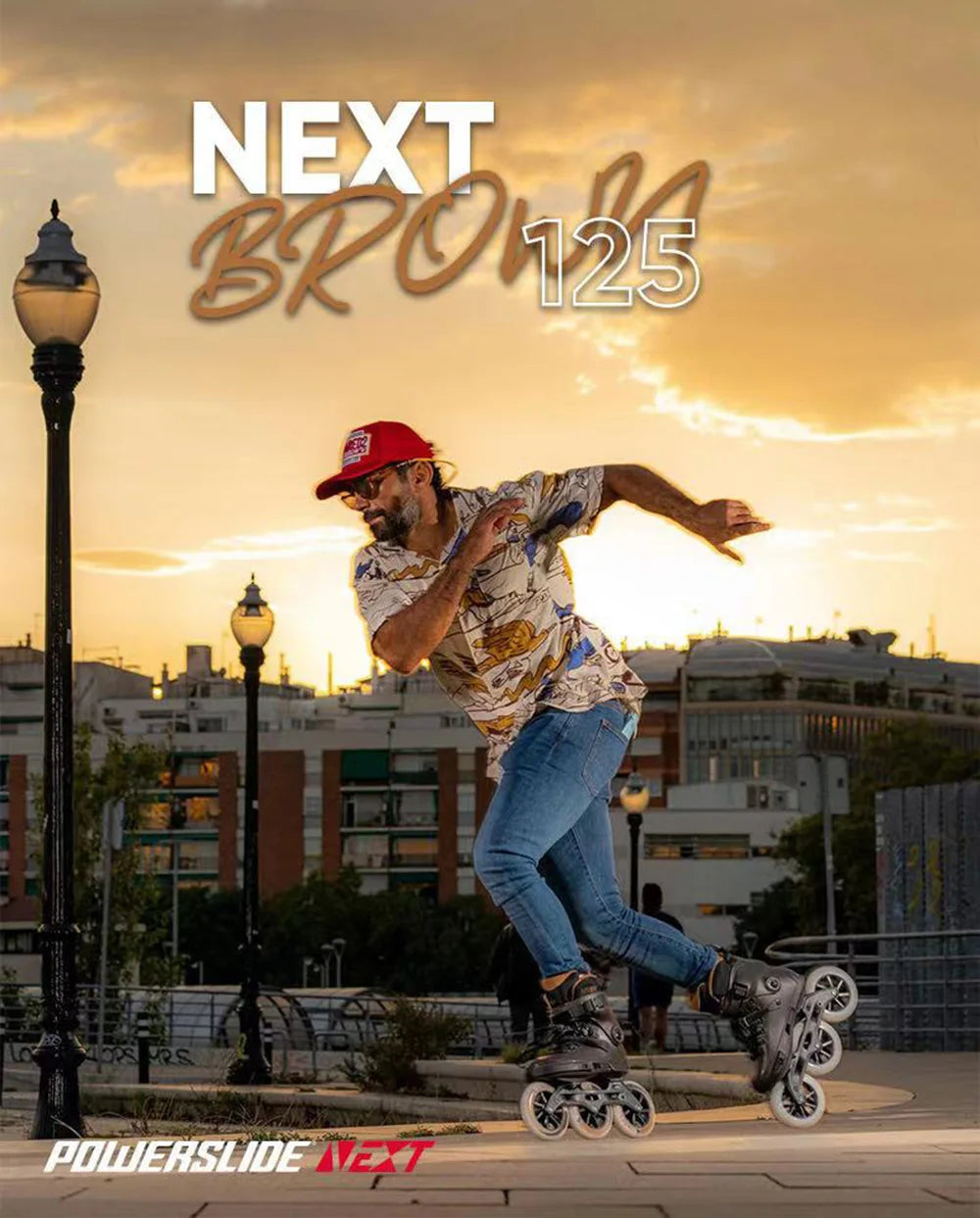 Powerslide NEXT Trinity Inline Skates, 3×125mm Racing Wheels, Freestyle & Speed Skating