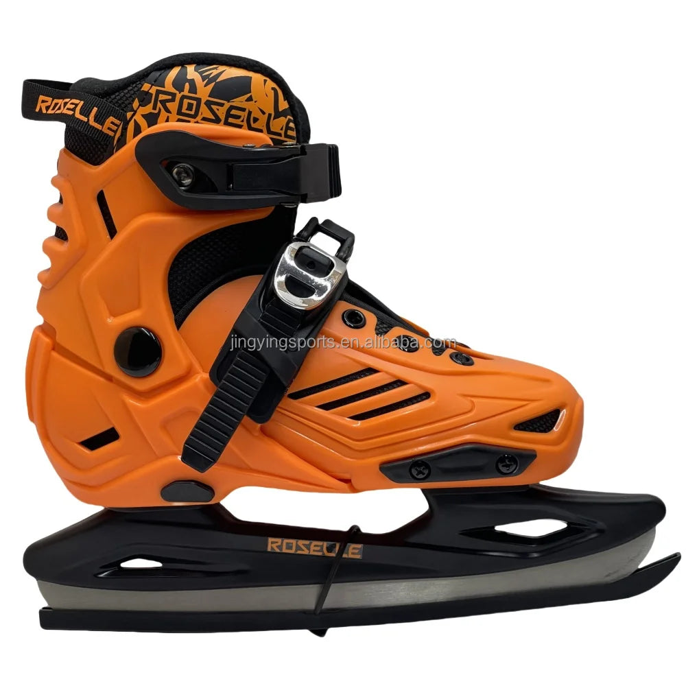 Kids Ice Skates with Hard Shell, Fashionable Ice Hockey Skates for Boys & Girls