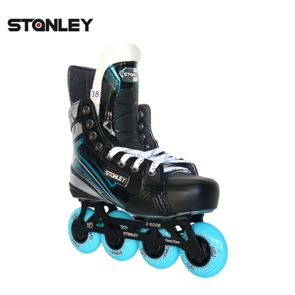 STANLEY HF1 High-quality Roller Inline Hockey Skates Hi-Lo Frames ABEC-9 Bearing 76A PU Wheels