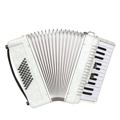 26-Key Accordion Concertina, 48 Bass, 3-Chorus Professional Accordion for Beginners & Performers