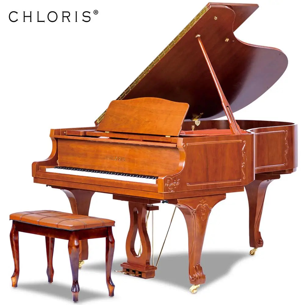 88 Keys Antique Design Walnut Carving Grand Piano SG186 Matte