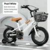 Children's Bicycle for Ages 12-14 with Training Wheels Front Basket 12-Inch Wheel No Gears