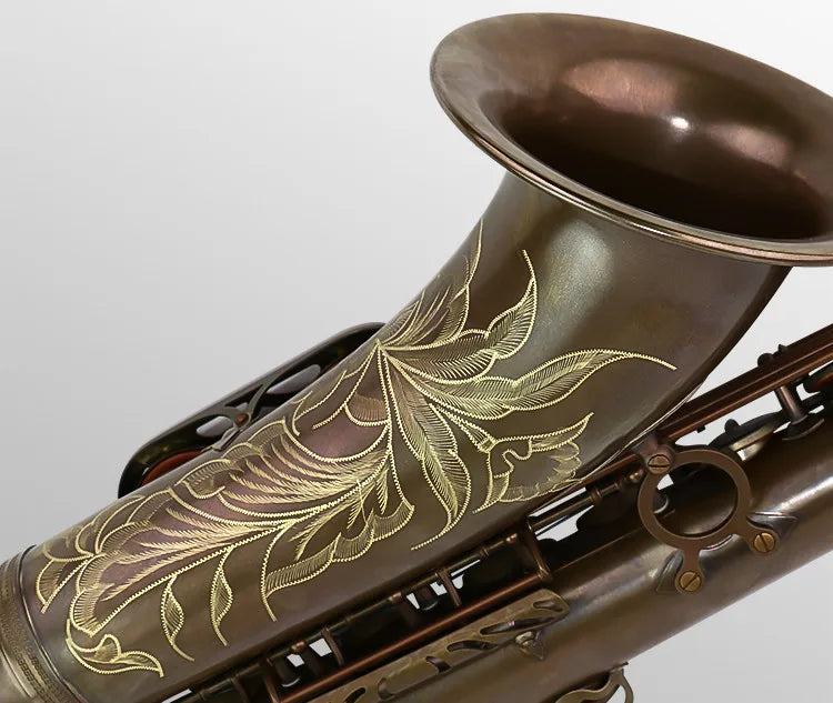 Professional B Flat Antique Copper Tenor Saxophone