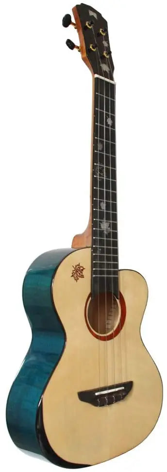 Mr.Mai MDT 26" Solid Spruce, Gloss Finish Tenor Ukulele With Hard Case/Tuner/Belt/Capo