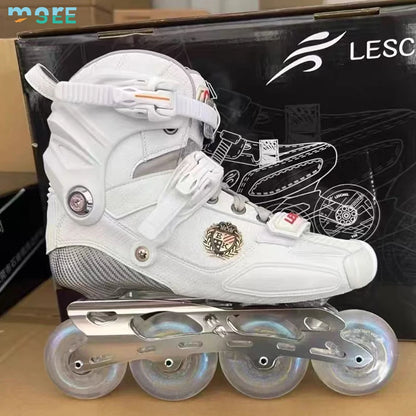 Professional Carbon Fiber Slalom Inline Skates for Adults – Freestyle Roller Blades with 85mm Wheels & High-End Carbon Chassis