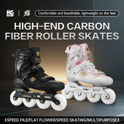Carbon Fiber Inline Skates for Adults – Professional Freestyle, Aggressive Roller Skates