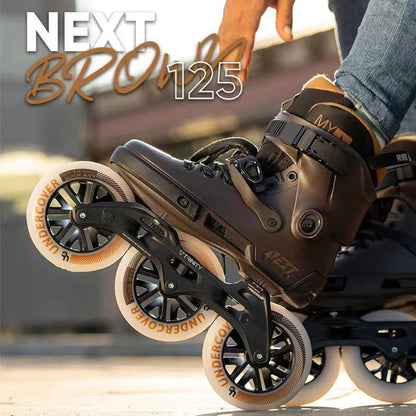 Powerslide NEXT Trinity Inline Skates, 3×125mm Racing Wheels, Freestyle & Speed Skating
