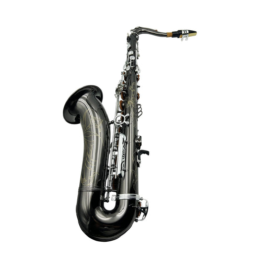 SEASOUND OEM Professional Black/Silver Tenor Saxophone - Exceptional Tone