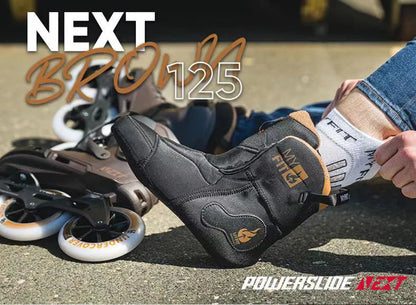 Powerslide NEXT Trinity Inline Skates, 3×125mm Racing Wheels, Freestyle & Speed Skating