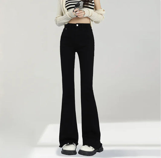 Women's Black Weila Flared Jeans