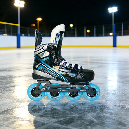 STANLEY HF1 High-quality Roller Inline Hockey Skates Hi-Lo Frames ABEC-9 Bearing 76A PU Wheels