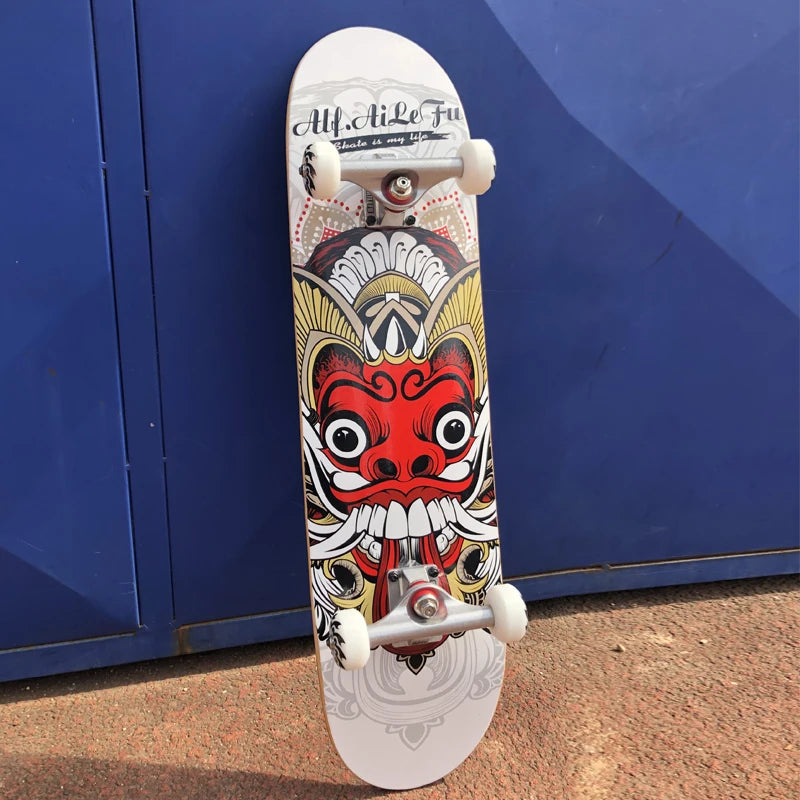 31" Maple Butterfly Skateboard, 7-Ply Canadian Wood Cruiser for Teens & Adults