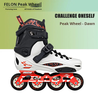 Fenglun FELLOW Dawn Inline Skates for Adults – Beginner Freestyle Roller Blades with Smooth PU Wheels & Brake