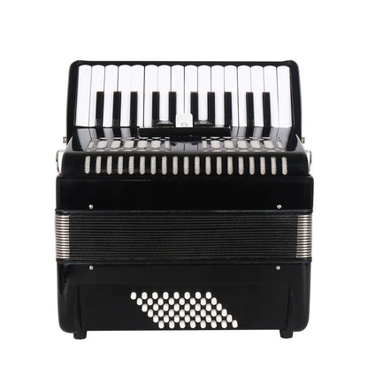 26-Key Accordion Concertina, 48 Bass, 3-Chorus Professional Accordion for Beginners & Performers