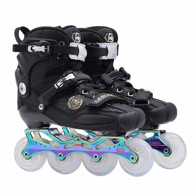 Professional Carbon Fiber Adult Inline Skates – Freestyle Roller Blades with High Performance PU Wheels & Heavy Duty Protection