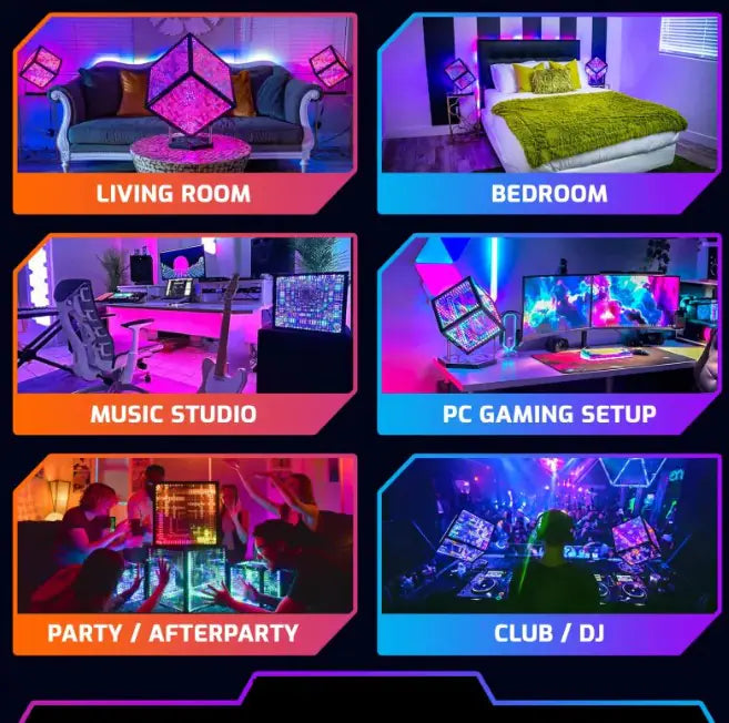 Cube Infinite Extension Atmosphere Lamp