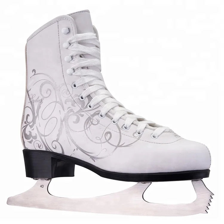 Winter Ice Skates | White & Black