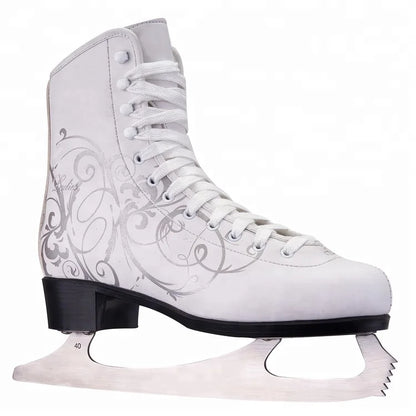 Winter Ice Skates | White & Black
