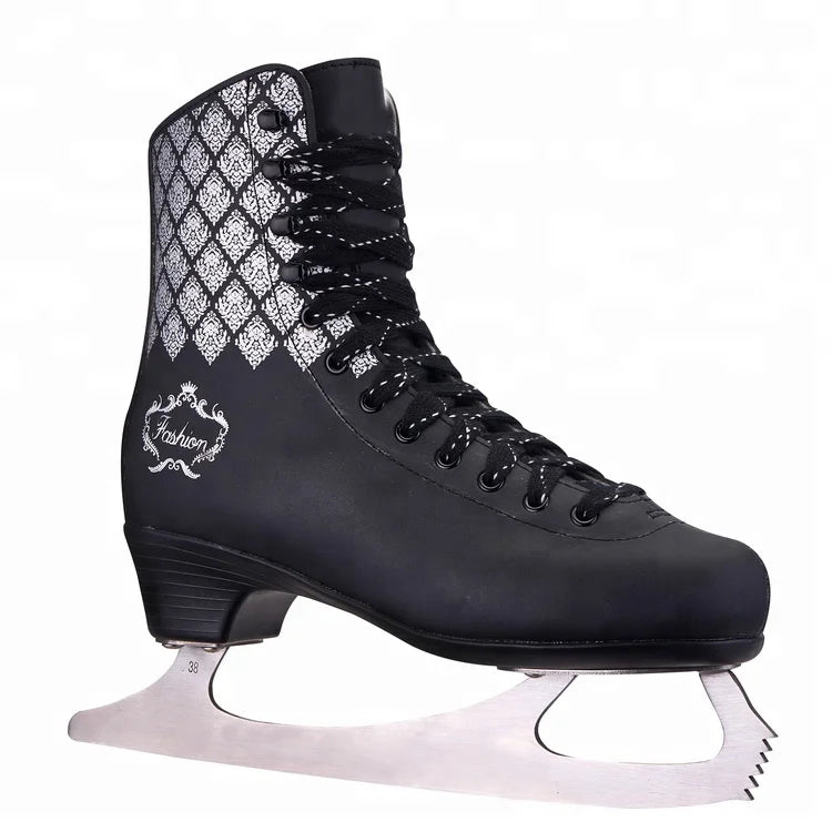 Winter Ice Skates | White & Black