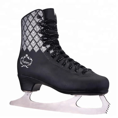 Winter Ice Skates | White & Black