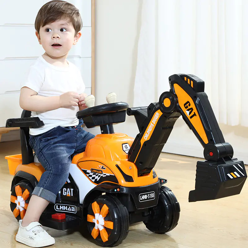 Electric Excavator Toy for Kids Aged 1-3 Years
