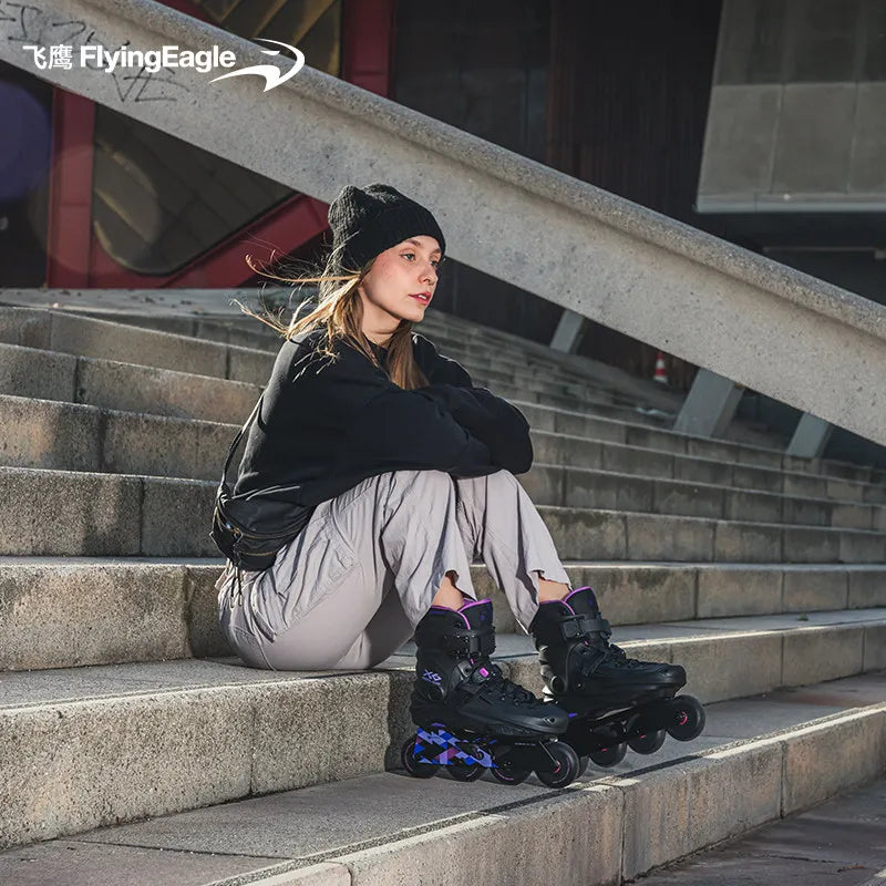 Flying Eagle X6 REAVER Professional Inline Skates – Dual Purpose Roller Blades for Freestyle & Street Performance
