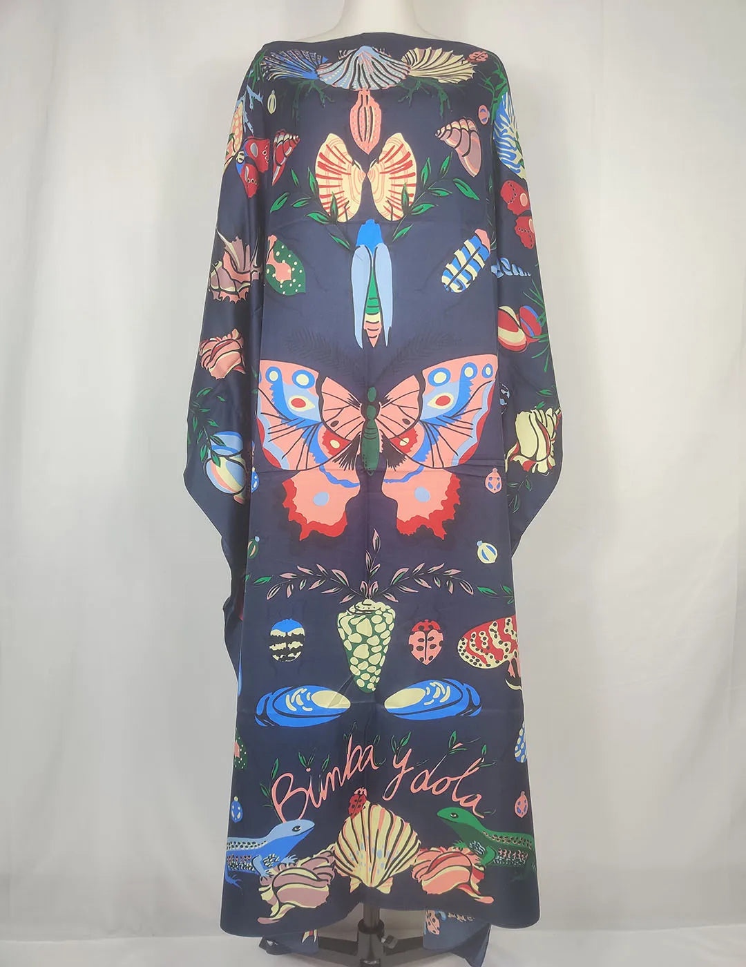 Sweet Butterfly Floral Kaftan Dress
