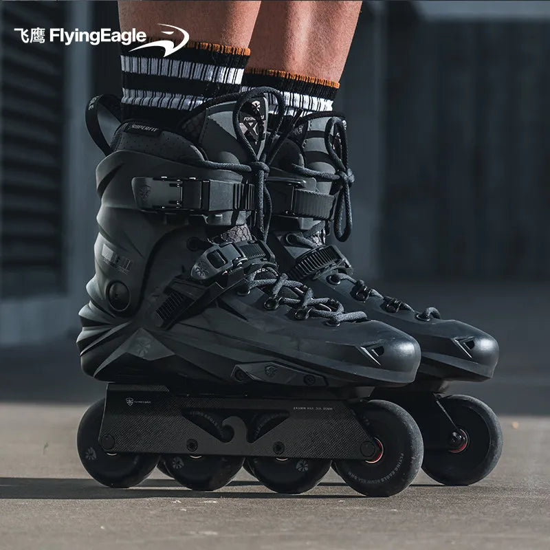Flying Eagle X6 REAVER Professional Inline Skates – Dual Purpose Roller Blades for Freestyle & Street Performance
